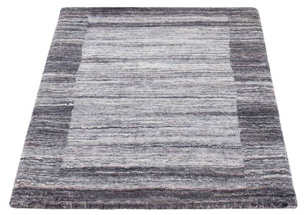 Kurzflorteppich Naturals Grau - Naturfaser - 60 x 2 x 90 cm
