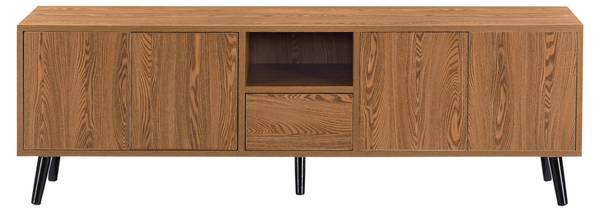 Fernsehtisch Hedemora Braun - Holzwerkstoff - 140 x 46 x 30 cm