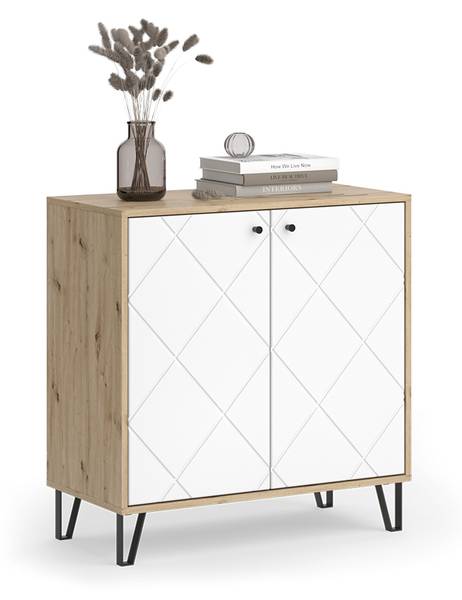 Kommode Nizza 57496 Braun - Holzwerkstoff - 81 x 83 x 41 cm
