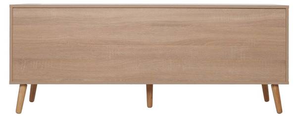 Meuble TV M38 Marron - Peuplier - 140 x 56 x 41 cm