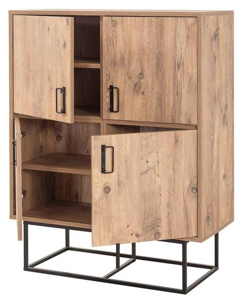 Kommode Alwaid Braun - Holzwerkstoff - 93 x 115 x 36 cm