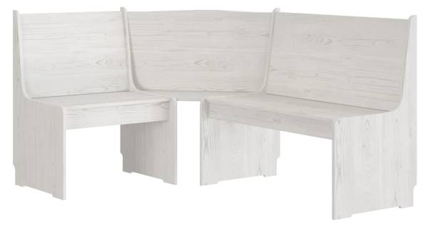 Eckbank 3011505 Weiß - Kiefer - 118 x 85 x 151 cm