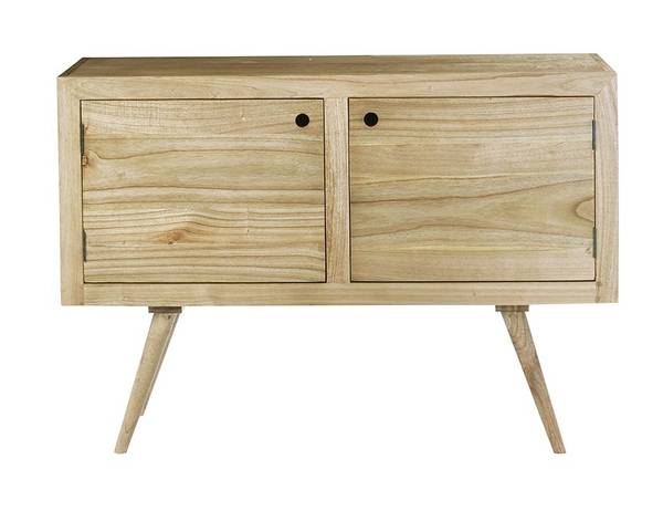 Kommode SACHA Beige - Massivholz - 120 x 84 x 45 cm