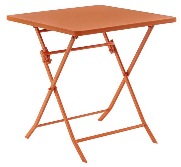 Gartentisch ROLAND GARROS Orange - Metall - 70 x 71 x 70 cm