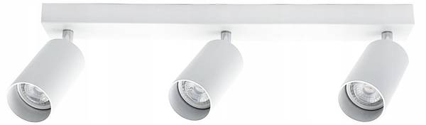 Spot Halogen Deckenleuchte III Weiß - Aluminium - 42 x 17 x 6 cm