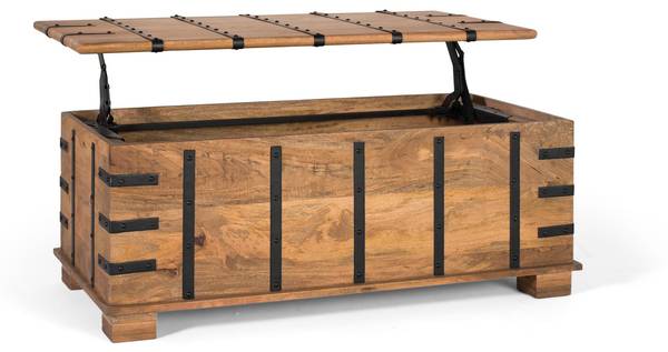 Koffertisch 1916 Braun - Massivholz - 120 x 46 x 60 cm