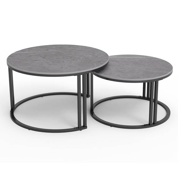 Couchtisch Satztisch rund (2er Set) kaufen