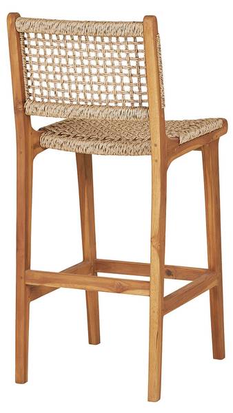 Tabouret de bar Derby Teck - 45 x 95 x 55 cm