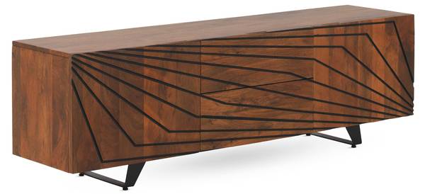 TV-Möbel  11493 Braun - Holz teilmassiv - 38 x 50 x 160 cm