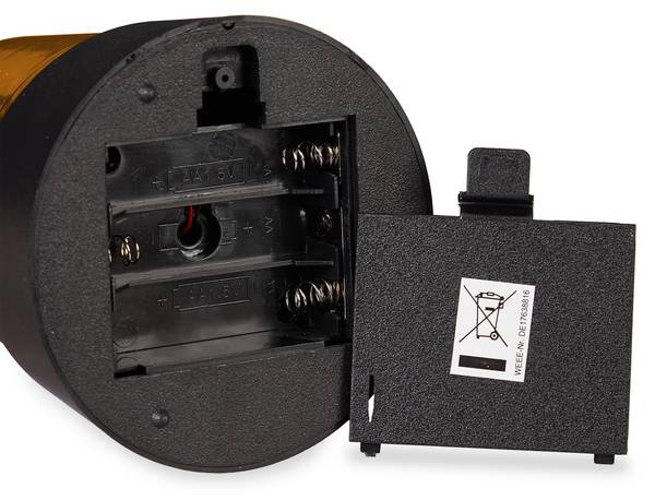 Rundumleuchte 2er Set orange Schwarz - Orange - Kunststoff - 10 x 12 x 10 cm