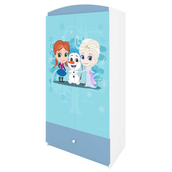 Kinderkleiderschrank Winterschwestern Blau