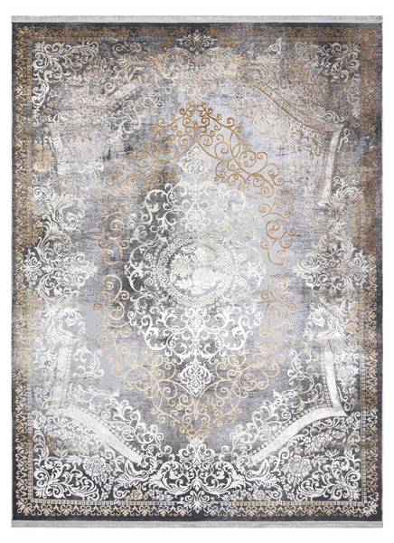 Modern Luce 91 Teppich Ornament Vintage Grau - Polyester - 115 x 1 x 170 cm