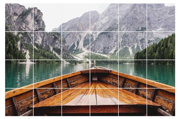 Fliesenaufkleber Blick (24er Set) 20 x 20 cm