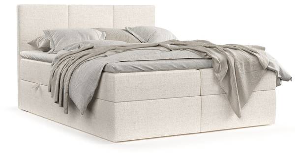 Boxspringbett Jonah Creme - Liegefläche Breite: 140 cm