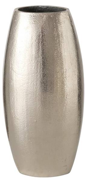 Vase Lunara 2er Set Silber - Metall - 8 x 23 x 17 cm