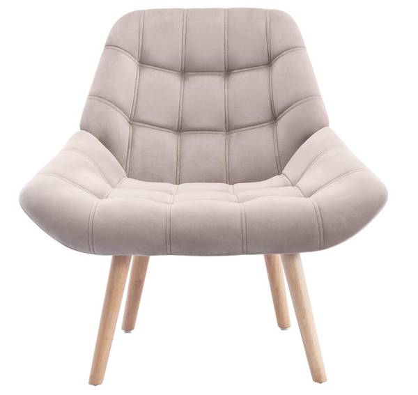 Sessel mit gerader Rückenlehne LUOSTO Beige