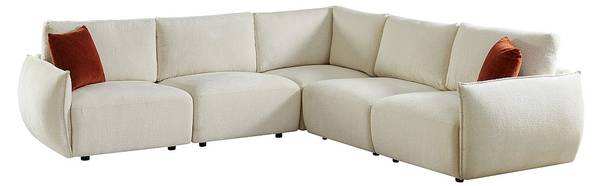 Canapé OCTAVINE Beige - Textile - 276 x 85 x 276 cm