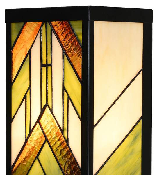 Wandleuchte Tiffany Tyler Beige - Glas - 16 x 40 x 14 cm