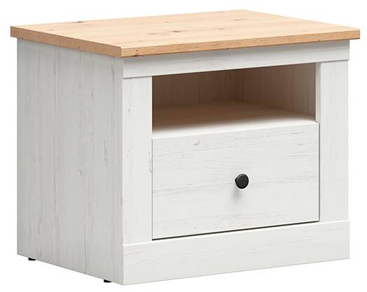 Kommode Frija Weiß - Holzwerkstoff - 58 x 48 x 43 cm