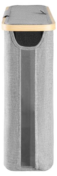 Toilettenpapierhalter ANDRE Grau - Holzwerkstoff - Papier - Kunststoff - Textil - 15 x 37 x 45 cm