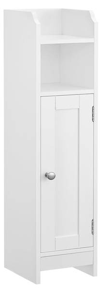 Badschrank Toilettenschrank Weiß - Holzwerkstoff - 20 x 80 x 18 cm