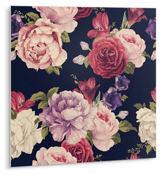 Selbstklebende Fliesen (9 St.) Rosenblüt 30 x 30 cm