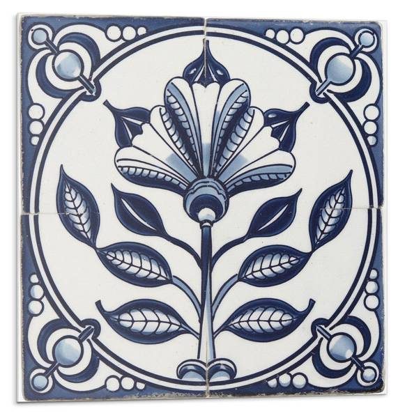 Fliesen Dekorativer Flor 4er Set 50 x 50 cm