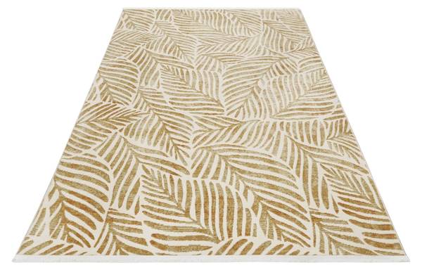 Kurzflorteppich Victoria Gold - Polyester - 80 x 2 x 150 cm