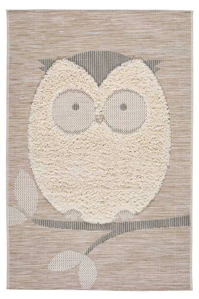 Kindervloerkleed CHINKY beige - polypropeen - 115 x 4 x 170 cm