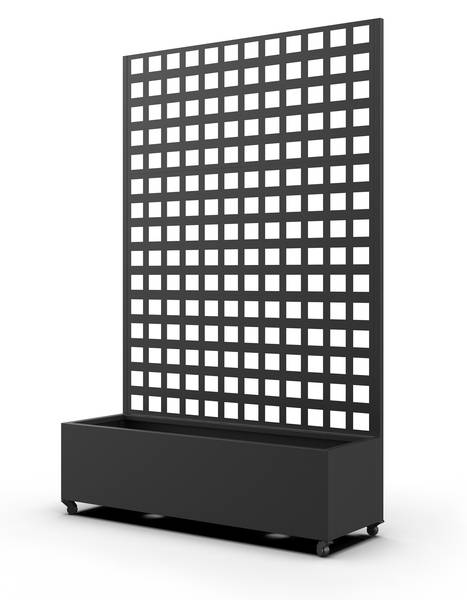Cloison Toma Noir - Acier - 82 x 190 x 38 cm