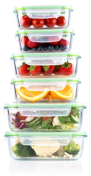 Aufbewahrungsbox MEDPR4210002 Grün - Glas - 15 x 8 x 20 cm