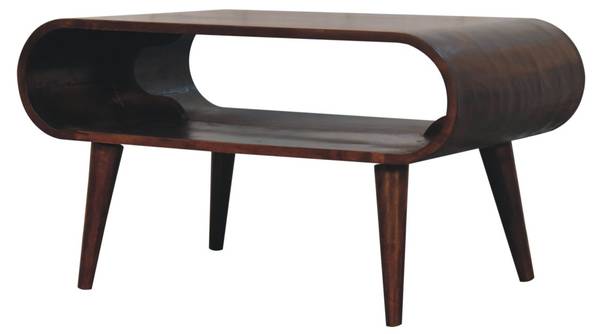 Salontafel Amaya bruin - mango - 80 x 44 x 50 cm
