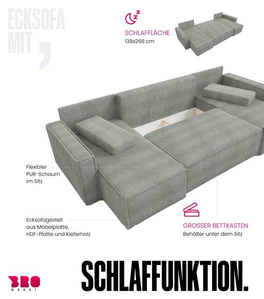 Wohnlandschaft Dexter U Gelb