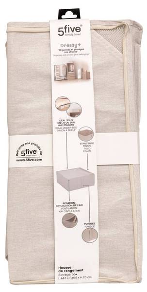 Aufbewahrungshülle GROOMY Beige - Papier - 20 x 44 x 45 cm