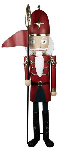 Nussknacker Xmas&Beckett Rot - Metall - 36 x 179 x 69 cm