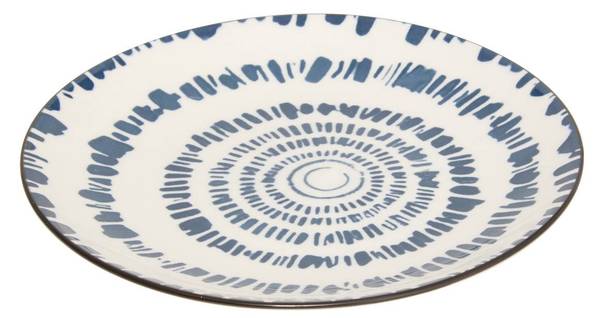 Teller UMAMI RAYON 6er-Set Blau - Kunststoff - 19 x 2 x 19 cm