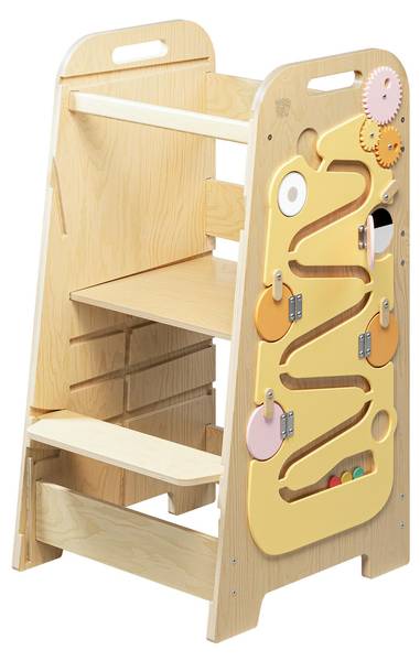 Lernturm Play 5-in-1 mit 4 Positionen Gelb
