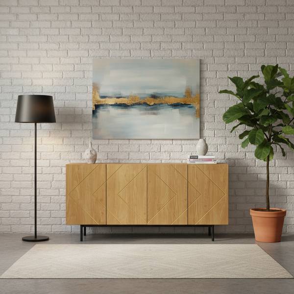 Sideboard Synomone Braun - Holzwerkstoff - 40 x 78 x 160 cm