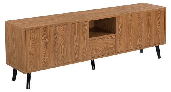 Fernsehtisch Hedemora Braun - Holzwerkstoff - 140 x 46 x 30 cm