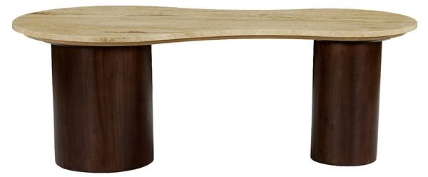 Couchtisch SURILA Beige - Stein - 61 x 43 x 121 cm