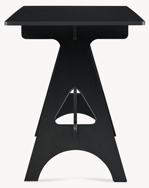 Schreibtisch Bostenenna Schwarz - Holzwerkstoff - 120 x 75 x 60 cm