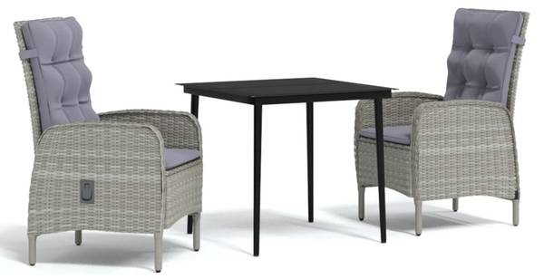 Tuinset 3013408-1 set van 3 zwart - grijs