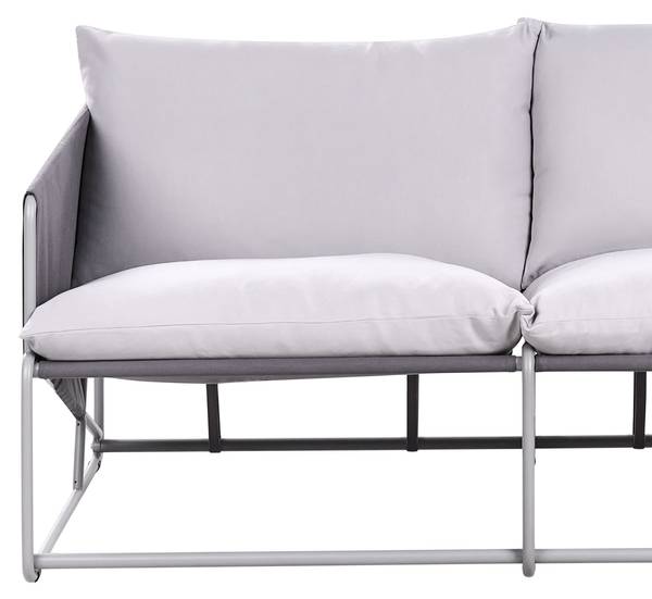 Sofa PONTE 5-tlg Grau - Metall - 160 x 88 x 94 cm