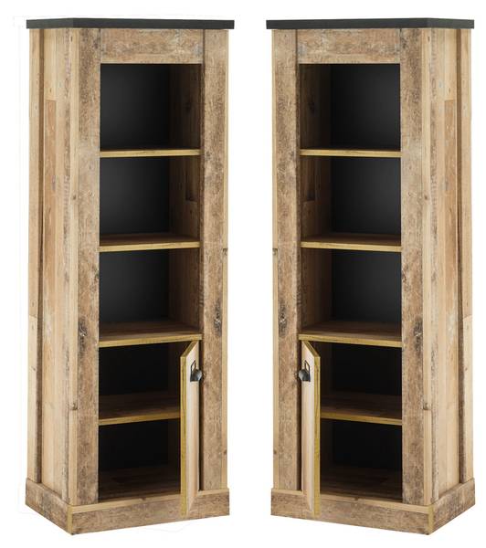 Badmöbel-Set SHELTON-61-153 3er-Set Braun - Holzwerkstoff - 166 x 210 x 43 cm