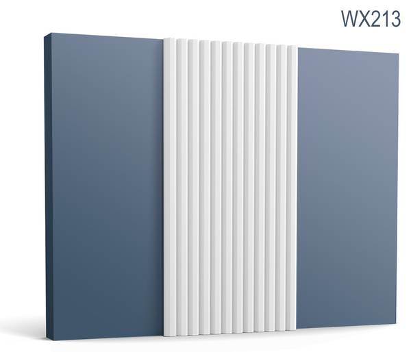 3D Wandpaneel WX213 Weiß - Kunststoff - 2 x 200 x 26 cm