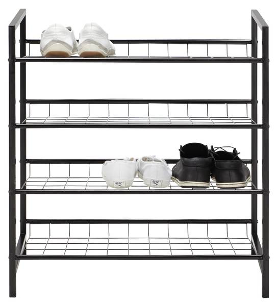 Schuhregal GUSTAV Schwarz - Metall - 63 x 70 x 30 cm