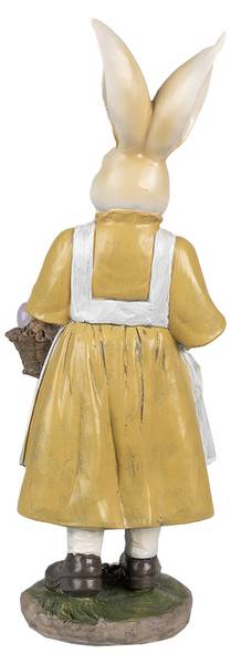 Figur Kaninchen DekoEaster-Andres Beige - Kunststoff - 11 x 38 x 14 cm