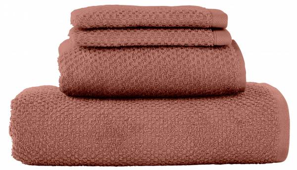 Serviettes de bain MILANO Rose foncé - Textile