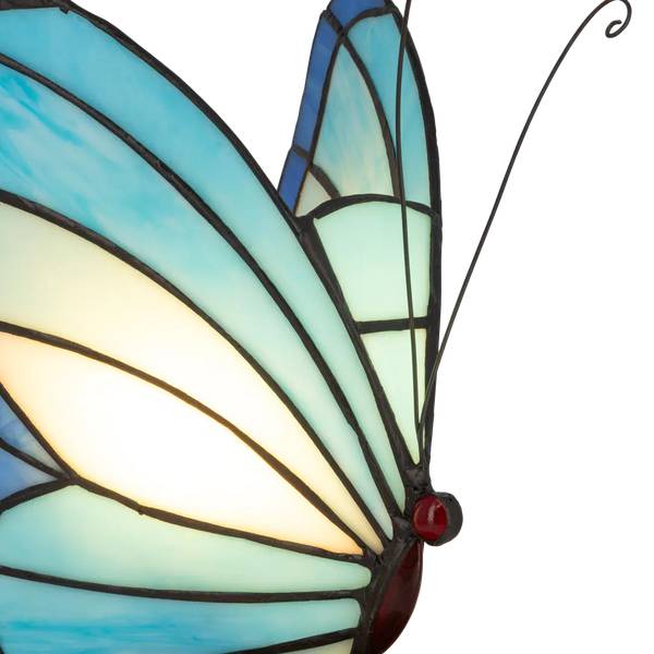 Tiffany Tischlampe Schmetterling 8000 Blau