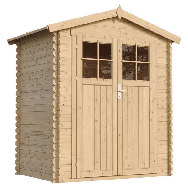 Gartenhaus mit Boden M367F+M367G Beige - Fichte - 180 x 224 x 130 cm